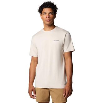Columbia Heren Kwick Hike Terug T-Shirt (Grijs-Wit)
