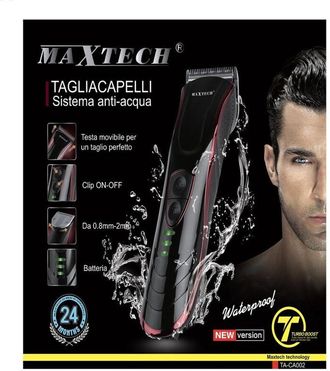 Trade Shop Trade Shop - Rasoio Portatile Ricaricabile Impermeabile 4 Testine Taglia Capelli Barba Ta-ca002