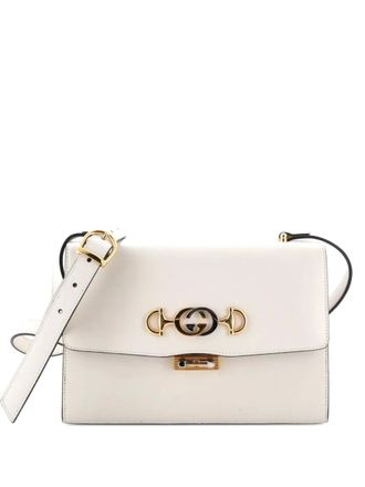 Gucci Zumi Flap Leather Small shoulder bag - Bianco