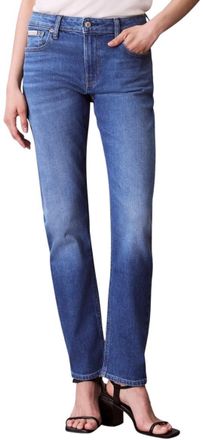 Calvin Klein Womens Mid Rise Slim Indigo Channel Jeans, Blue (Indigo Channel), 26W