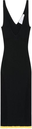AZ FACTORY Black V-neck short dress