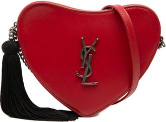 Saint Laurent Pre-owned Saint Laurent Calfskin Monogram Sac Coeur Tassel Crossbody Ladies F3CMMBO5LXRDPVAY