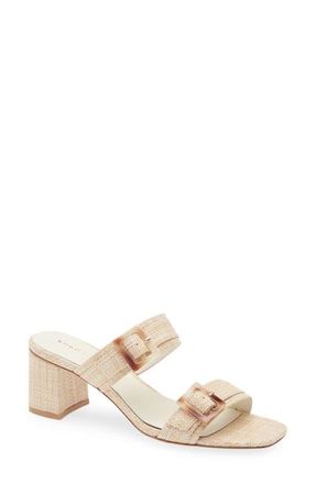 Koko + Palenki Resort Slide Sandal in Natural Raffia at Nordstrom, Size 8