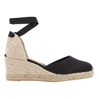 Castaner Wedges, female, Black, 5 UK, Carina 60 Canvas Wedge