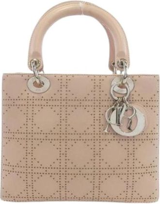Dior Pre-owned Leren Handtas - Dames - Vintage Handtas - Roze - ONE Size - Leer - Vintage