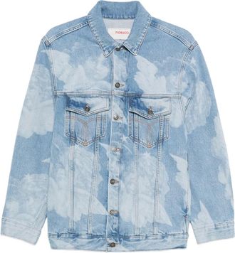 Fiorucci Giacca denim con stampa - Blu
