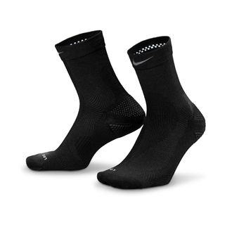 Nike Unisex Running Wool Micro Crew Socks (1 Pair) in Black | IF2508-010