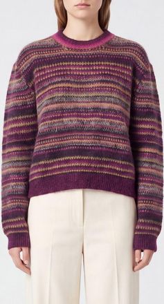 Isabel Marant Maglia girocollo a righe multicolor in misto mohair