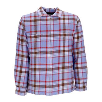 Obey Gewatteerd Shirtjack Digitaal Violet Multi - Heren - Casual Overhemden - Veelkleurig - L - Katoen - Overhemden