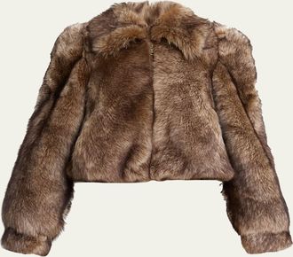 Chlo&eacute; Brushed Shearling Jacket