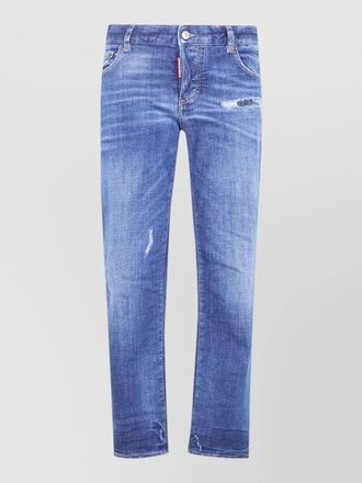 Dsquared2 jenna jeans distressed belt loops pockets