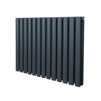 MonsterShop Oval Column Radiator - 600mm x 780mm - Anthracite Grey