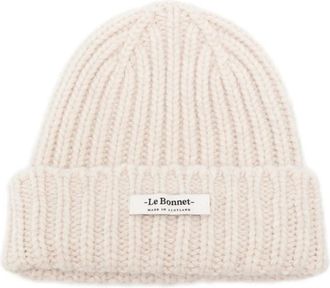 Le Bonnet Heren, Accessoires, Beige, Maat: ONE Size Wol
