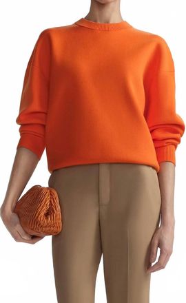 A.L.C. Teddy Crew Neck Sweater In Poppy