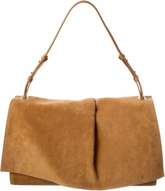 Christian Louboutin Baggy Large Suede Shoulder Bag