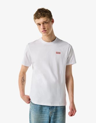 Hunter Mens Hunter Red Label Essentials Mens Logo T-Shirt - Hunter White - Size: 40
