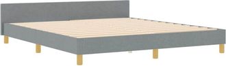 vidaXL Vidaxl Estructura De Cama Tela Gris Claro 180x200 Cm