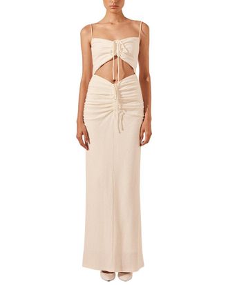 Shona Joy Beau Sleeveless Drawstring Maxi Dress