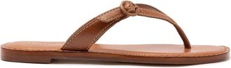 Larroude Mary Kate Flat Sandal in Caramel at Nordstrom, Size 7.5