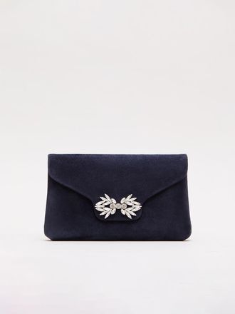 Phase Eight Sparkle Clutch Bag in Navy at Nordstrom