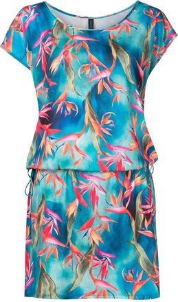 Lygia & Nanny Shiva-print minidress - women - Spandex/Elastane/Polyester - 46 - Blue