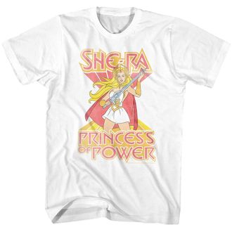 American Classics Masters of The Universe TV Television Series She Ra White Adult T-Shirt Tee, White, Medium