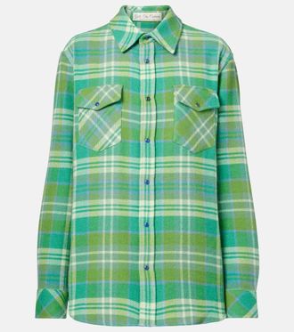 God's True Cashmere Camisa Hero de cachemir a cuadros