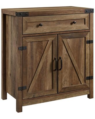 Hewson 30In Farmhouse Barn Door Accent Cabinet