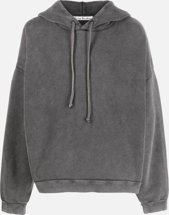 Acne Studios Mens Acne Studios Logo Patch Hoodie in Faded Black - Size: 42