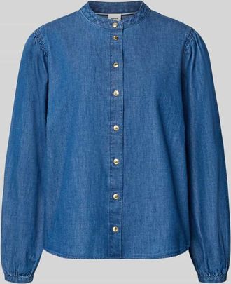 Brax Brax Regular Fit Bluse im Denim-Look Modell Valeria in Dunkelblau, Gr&ouml;&szlig;e 36