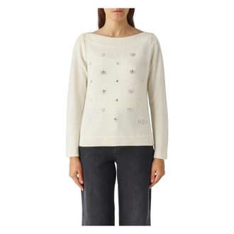 Nenette Dames, Truien, Wit, Maat: L