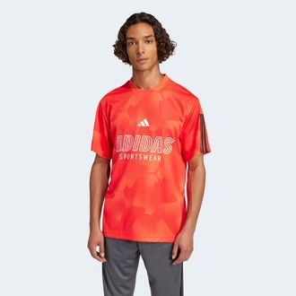 adidas T-Shirt ADIDAS SPORTSWEAR M TIRO NP TEE, Herren, Gr. M, schwarz (bright rot, schwarz, multicolor), Obermaterial: 100% Polyester, Rundhals, Shirts T-Sh
