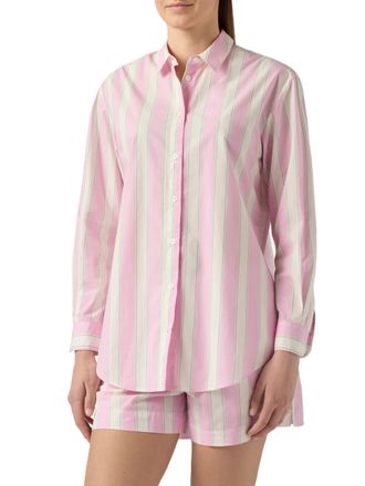 MC2 Saint Barth Vertical Striped Long-Sleeved Shirt with Embroidered Detail