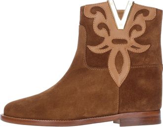 Via Roma 15 Schoenen, Dames, Bruin, 36 EU, Su&egrave;de, Suede Enkellaarzen
