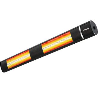 TecTake Calefactor radiante por infrarrojos de 3000 W de aluminio, negro