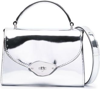 Mulberry small Lana tote bag - women - Patent Calf Leather - One Size - Silver