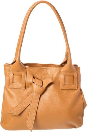 Persaman New York Lucy16 Small Leather Shoulder Tote