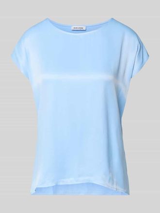 More & More More & More T-Shirt aus Viskose-Mix mit Kapp&auml;rmeln in Hellblau, Gr&ouml;&szlig;e 34