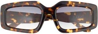 DEZI Read the Room Gradient Square Sunglasses in Tortoise /Smoke Gradient at Nordstrom Rack