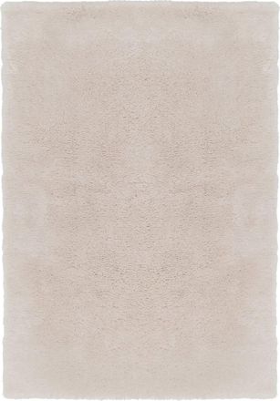 AFK Living Alfombra shaggy ultra suave efecto lana beige 160 x 230 cm