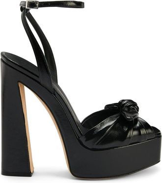 Giuseppe Zanotti Gabriiela leather platform sandals - women - Leather/Leather/Patent Leather - 35 - Black