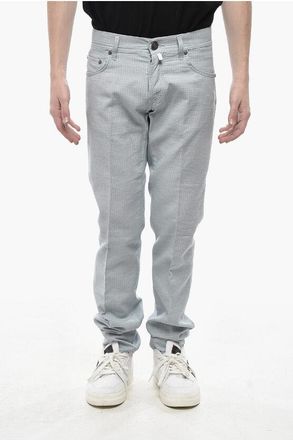 Corneliani ID LUXURY DENIM Tonal Embroidered Jeans size 30