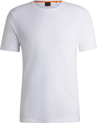BOSS logo-embroidered T-shirt - men - Cotton - M - White
