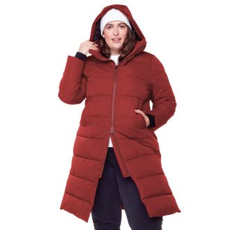 Alpine North KLUANE PLUS SIZE - Vegan Down Ultra Long Winter Parka in Red at Nordstrom, Size 2X