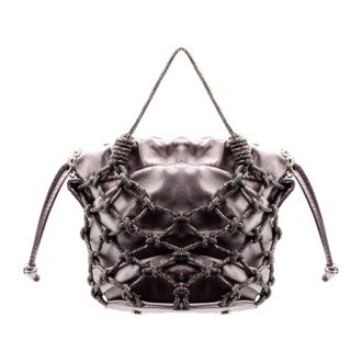 PHO Firenze Tassen, Dames, Grijs, ONE Size, Satijn, PHO Firenze Tassen