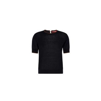 Max Mara Dames, Truien, Blauw, Maat: L Zijde