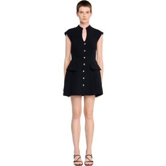 Sandro Mini Tailored Dress in Black at Nordstrom, Size 38 Eu