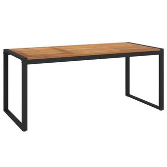 vidaXL Mesa De Jard&iacute;n Con Patas En U Madera Maciza Acacia 180x90x75 Cm Vidaxl