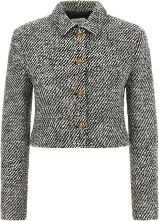 Versace Boucl Wool Blend Blouson Jacket