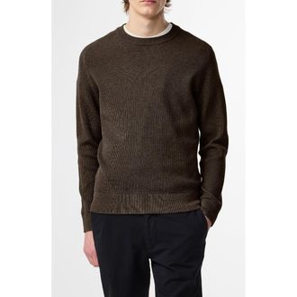 Nn.07 Kaley 6499 Cotton Crewneck Sweater in Demitasse at Nordstrom, Size Xx-Large